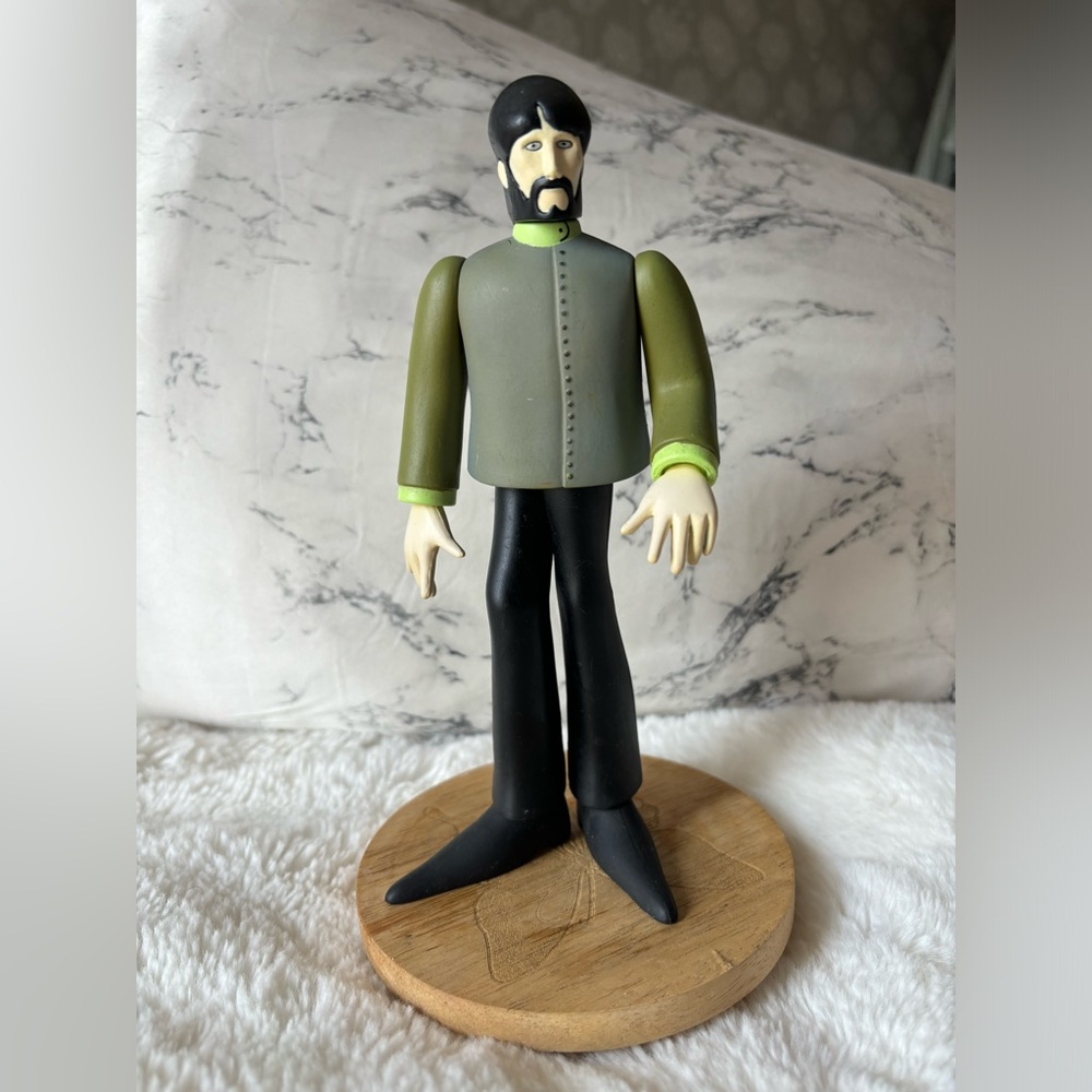McFarlane action figure of George Harrison from the Beatles “Yellow Submarine “.